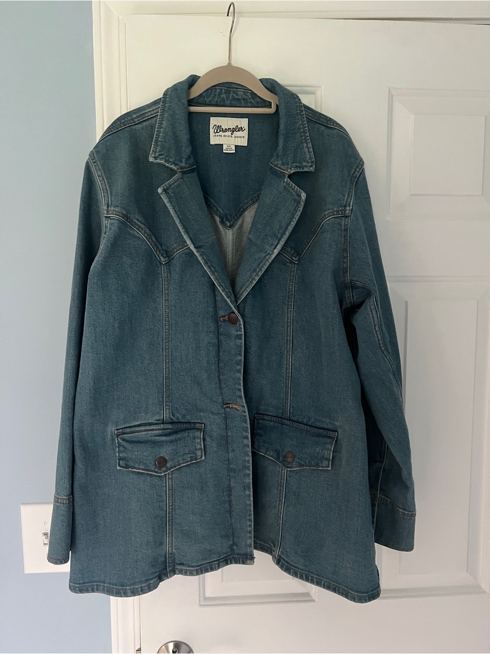 Wrangler Retro Women's Blue Denim Jacket Coat